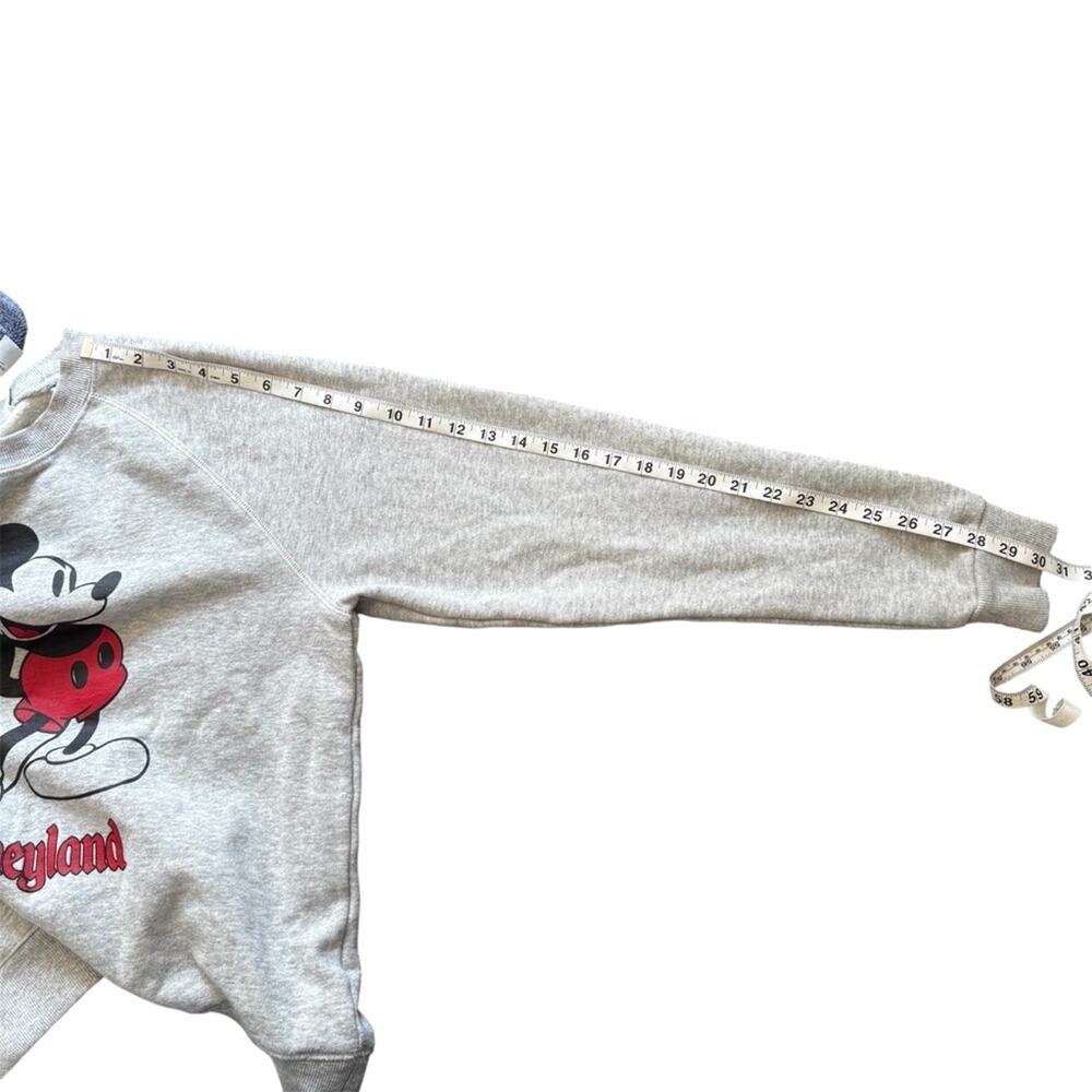 Disneyland Women’s Gray Crewneck Sweatershirt With Mickey Mouse Medium Disney - Picture 8 of 10